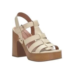 New! Lucky Brand Imana Fisherman Strappy Platform Block Heel - Size 10